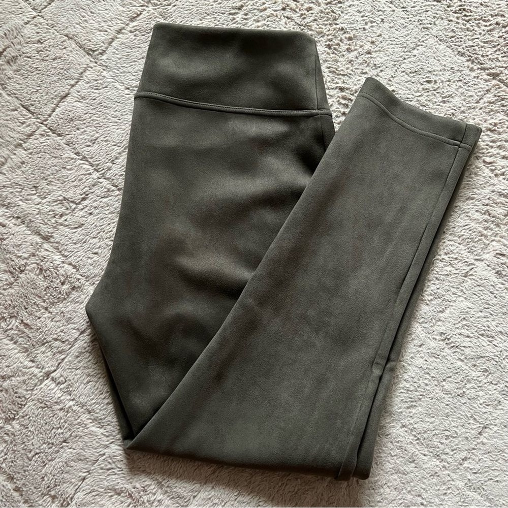 Andrew Marc Suede High Rise Skinny‎ Leg Pants Preppy Minimalist Office Sz L